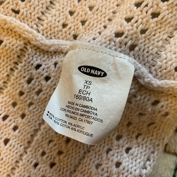 Old navy open knit cream cardigan - Picture 3 of 4